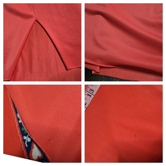 Vintage 70s Red Flowy Kaftan Maxi Dress Bohemian - Picture 6 of 16